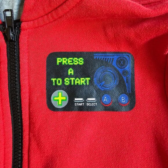 Kids Hoodie w Mask Hood Cool Robot Design Garanimals 365 Kids sz 6 - Picture 7 of 9